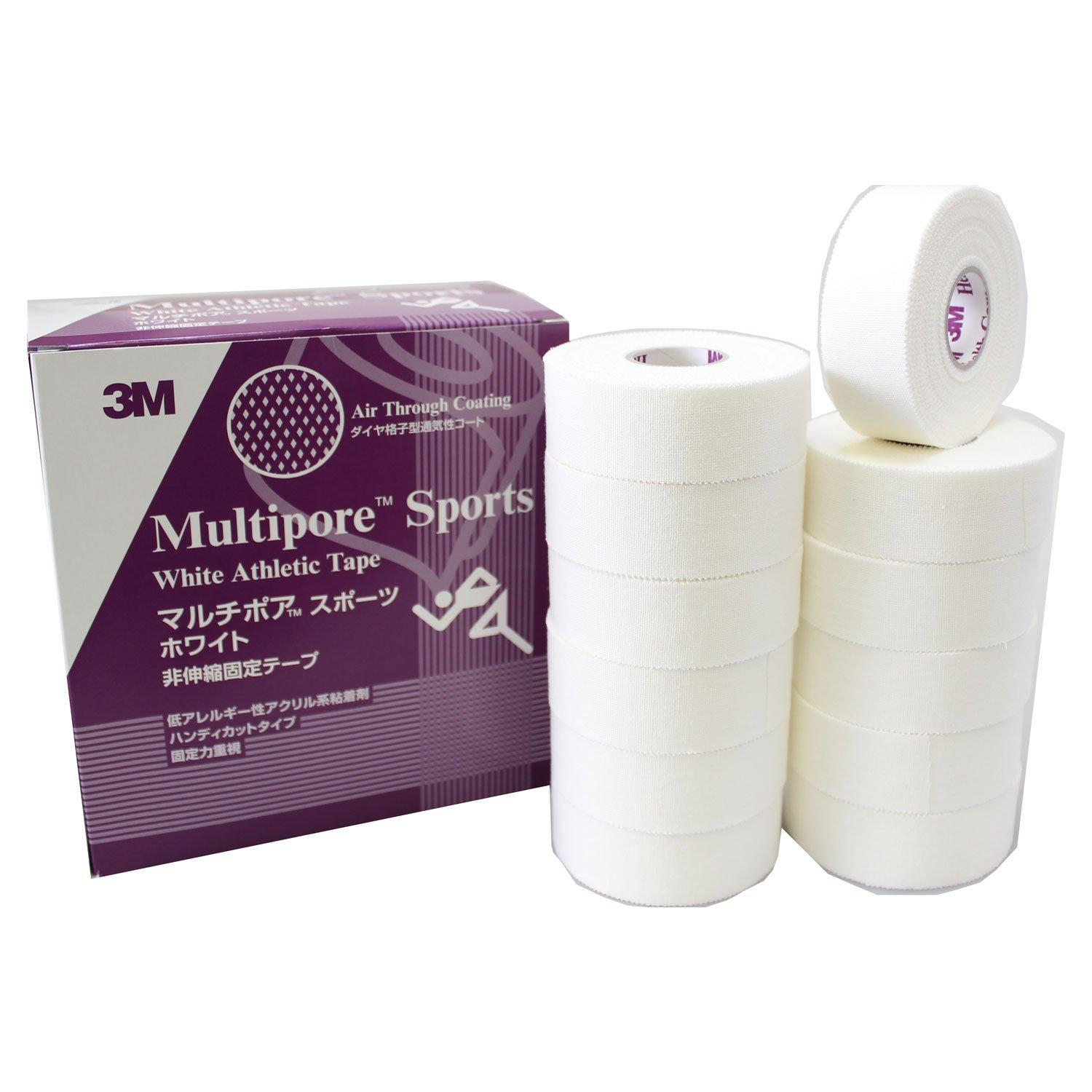 3M Multi-Pore Sports Tape White 25mm 12 Rolls 298025