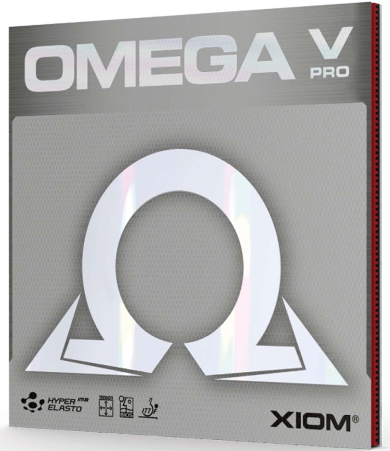 XIOM Table Tennis Rubber Back Soft Omega 5 Pro Red MAX 10231