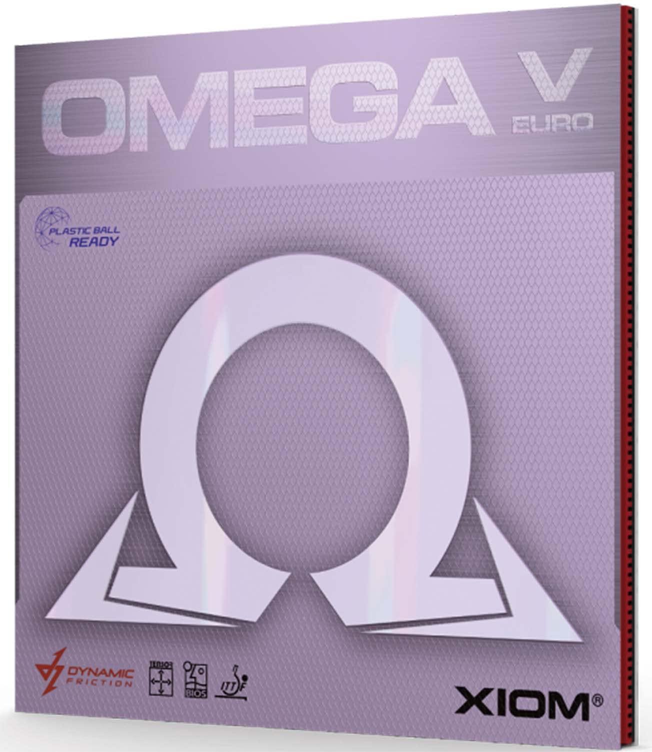 XION Table Tennis Rubber Back Soft Omega 5 Euro Red 1.8 10251