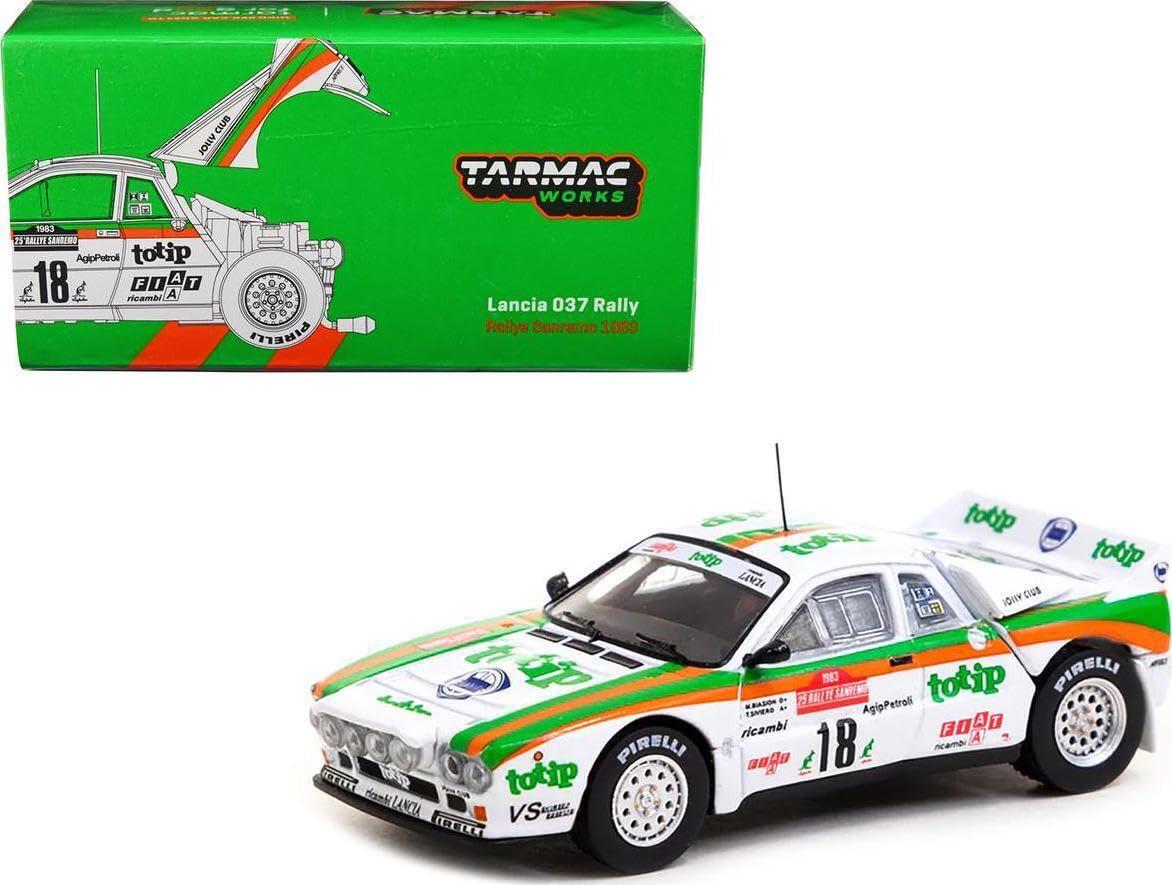 T64P-TL002-83SAN18 Tarmac Works 1/64 Lancia 037 Rally Rallye Sanremo 1983