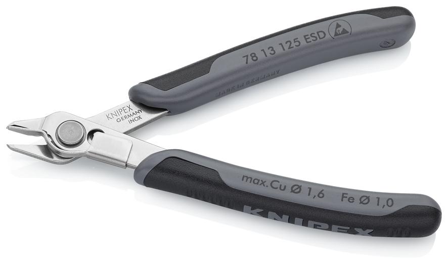 ESCO 125mm Precision Nippers (ESD Grip/Hold Included/INOX EA535KE-12)