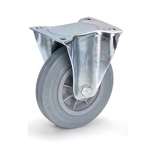 160mm casters (fixed mounts / rubber tires)
