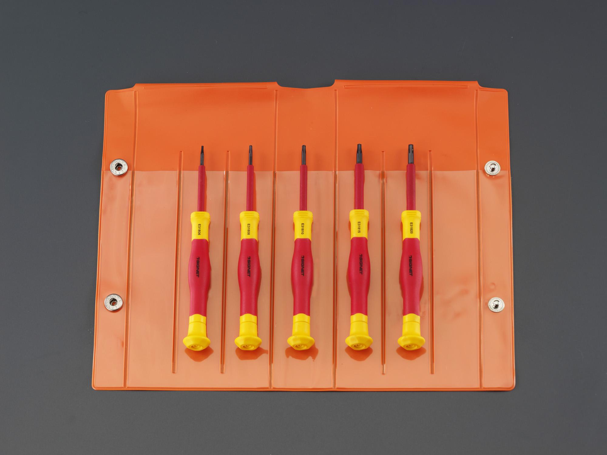 ESCO 5-Piece Hex Socket Insulated Precision Screwdriver Set EA552SC