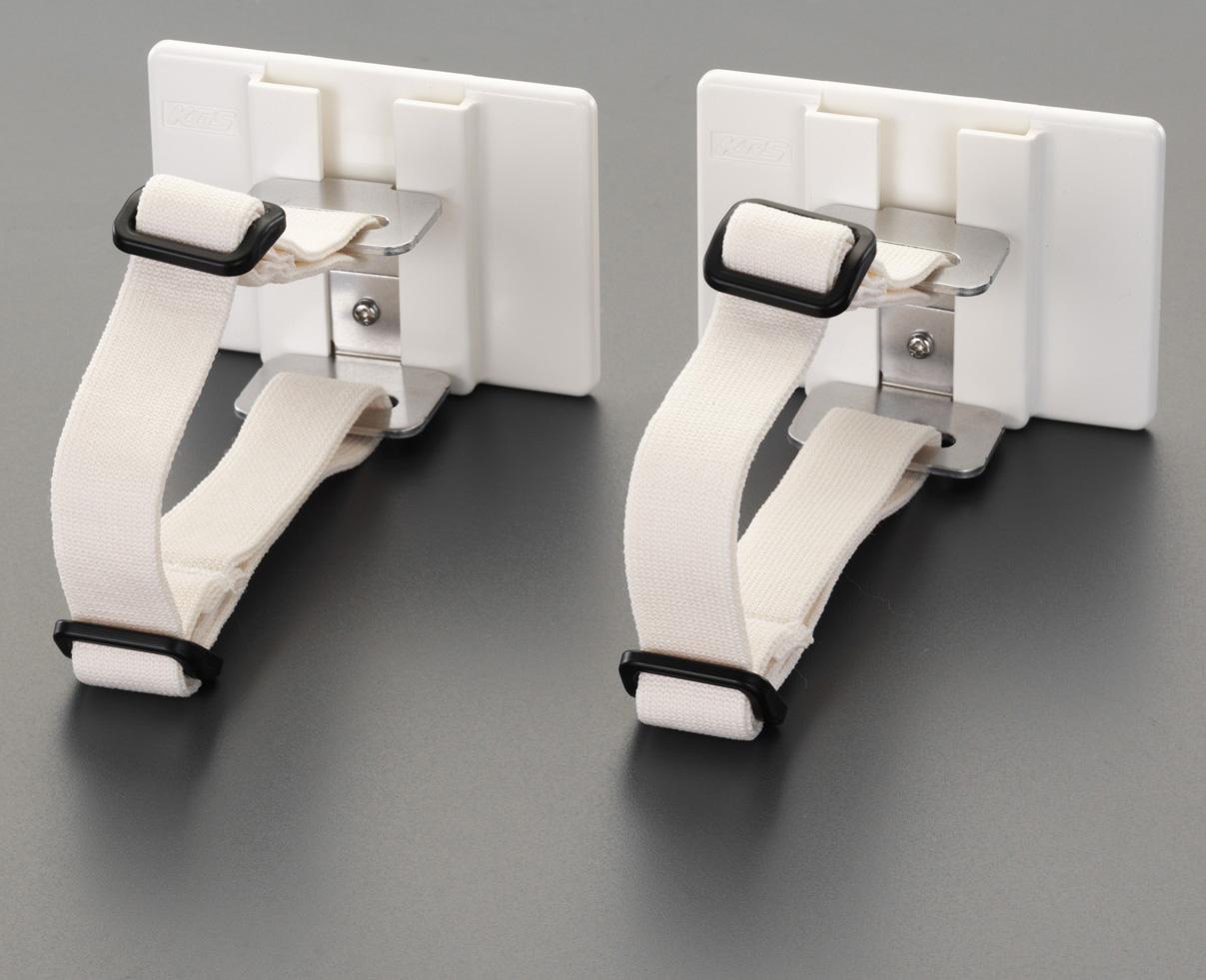 Esco 63x88mm Anti-Tip Adhesive Mounting Fixture (for Pipes/2 pcs) EA979D-127