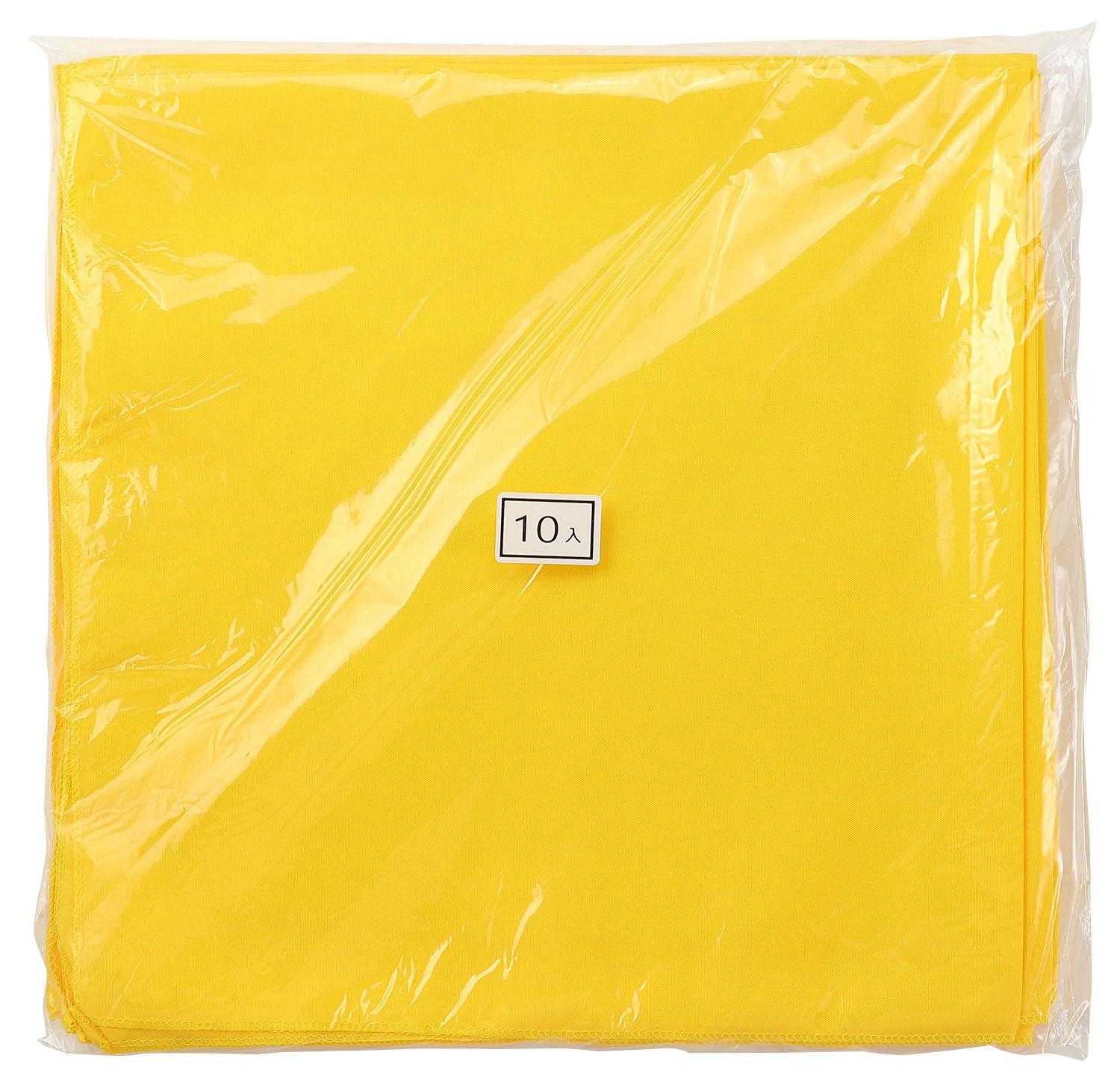 [Artec] Sports Day Team Color Bandana 55×55cm Solid Yellow 10-Pack 18180