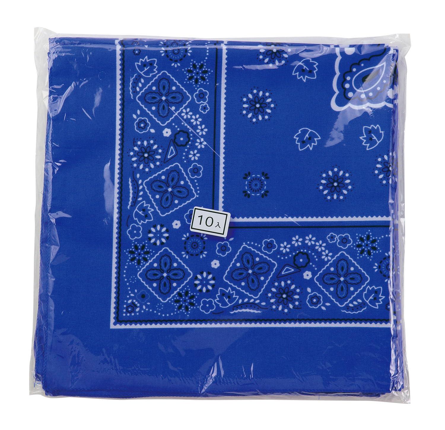 [Artec] Sports Day Team Color Bandana 55×55cm Dark Blue 10-Pack 18183