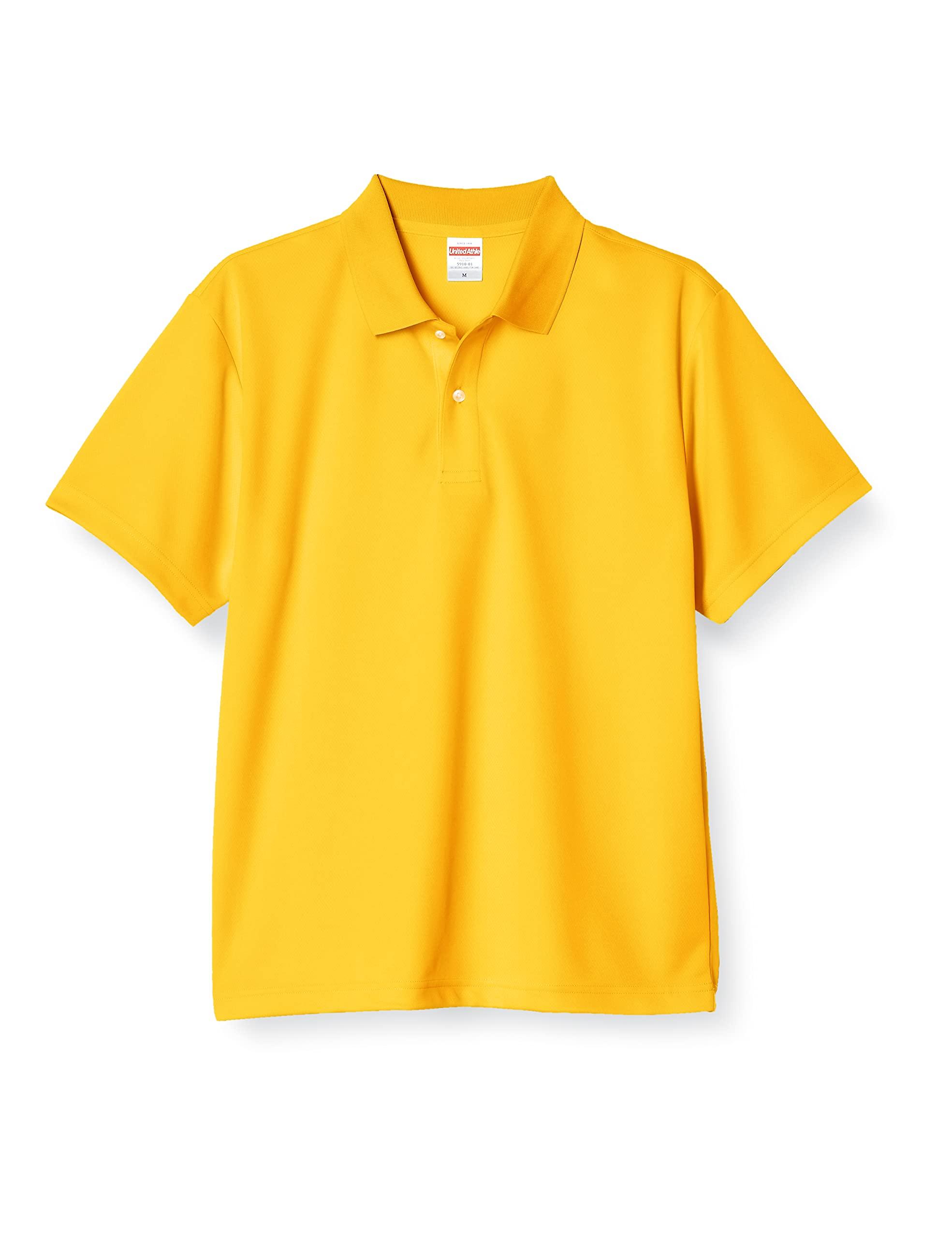 [United Athle] 4.1 oz Dry Athletic Polo Shirt 591001 [Men's] 190 Canary Yellow XXXXL