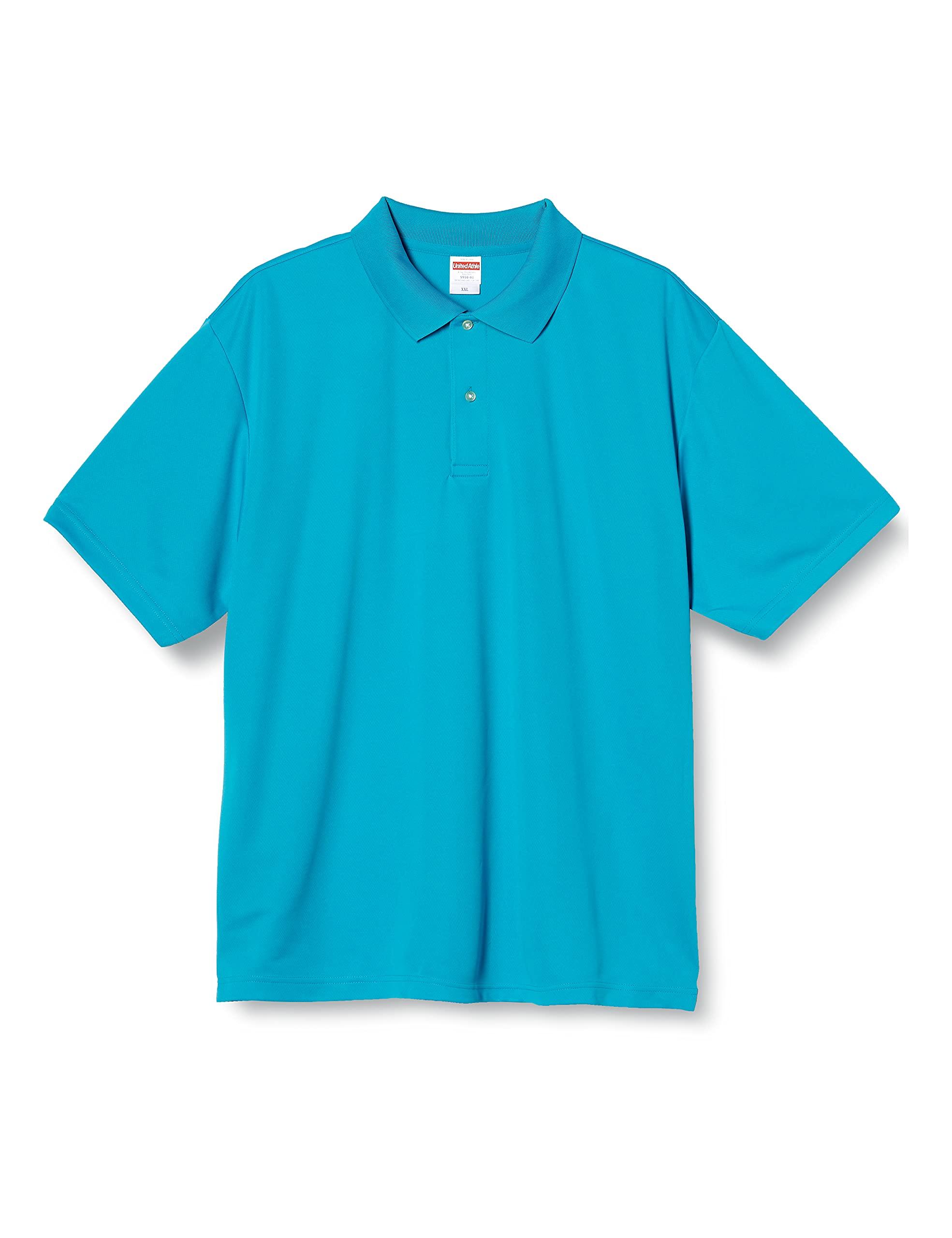 [United Athle] 4.1 oz Dry Athletic Polo Shirt 591001 [Men's] 538 Turquoise Blue XXL