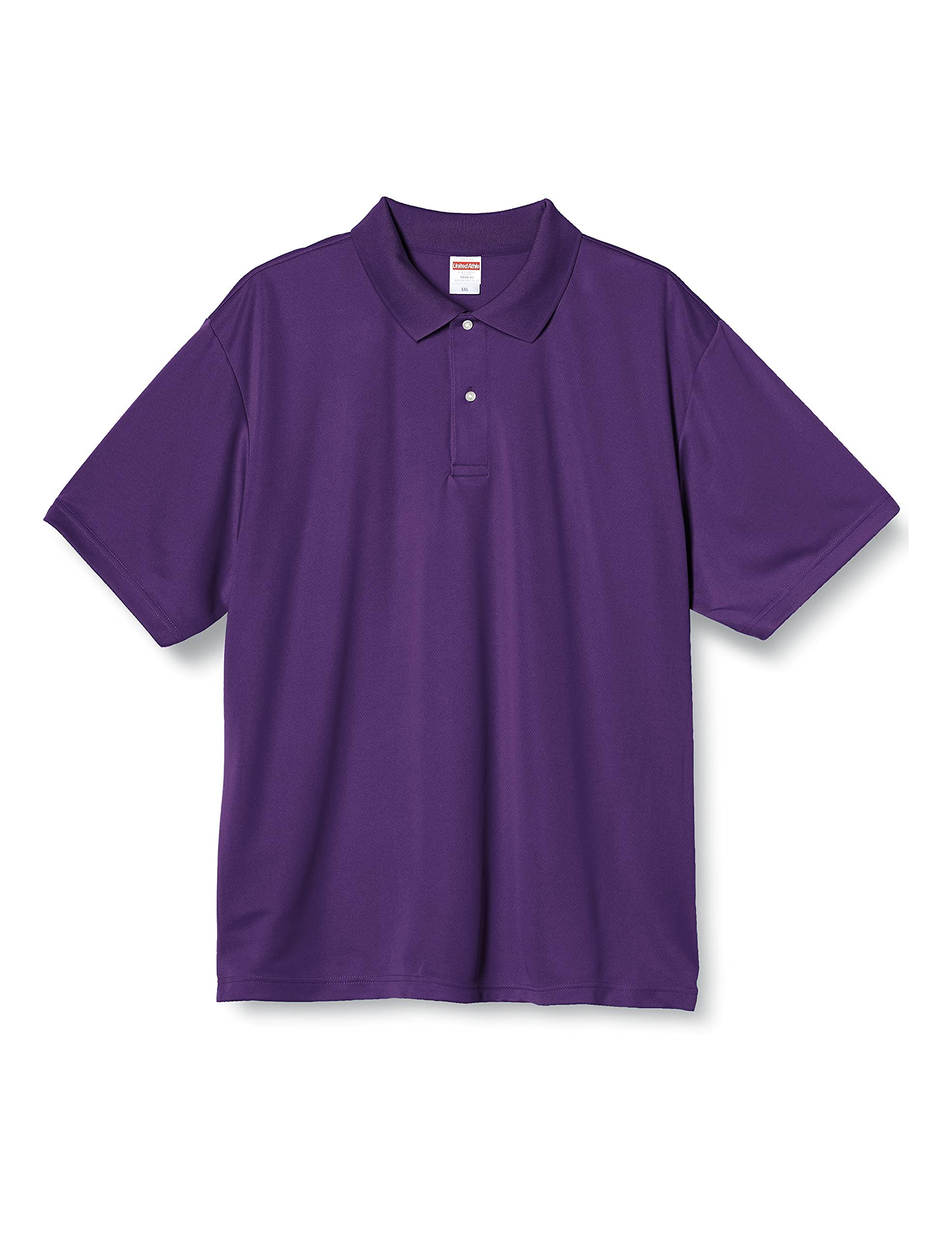 [United Athle] 4.1 oz Dry Athletic Polo Shirt 591001 [Men's] 062 Purple XXXXL