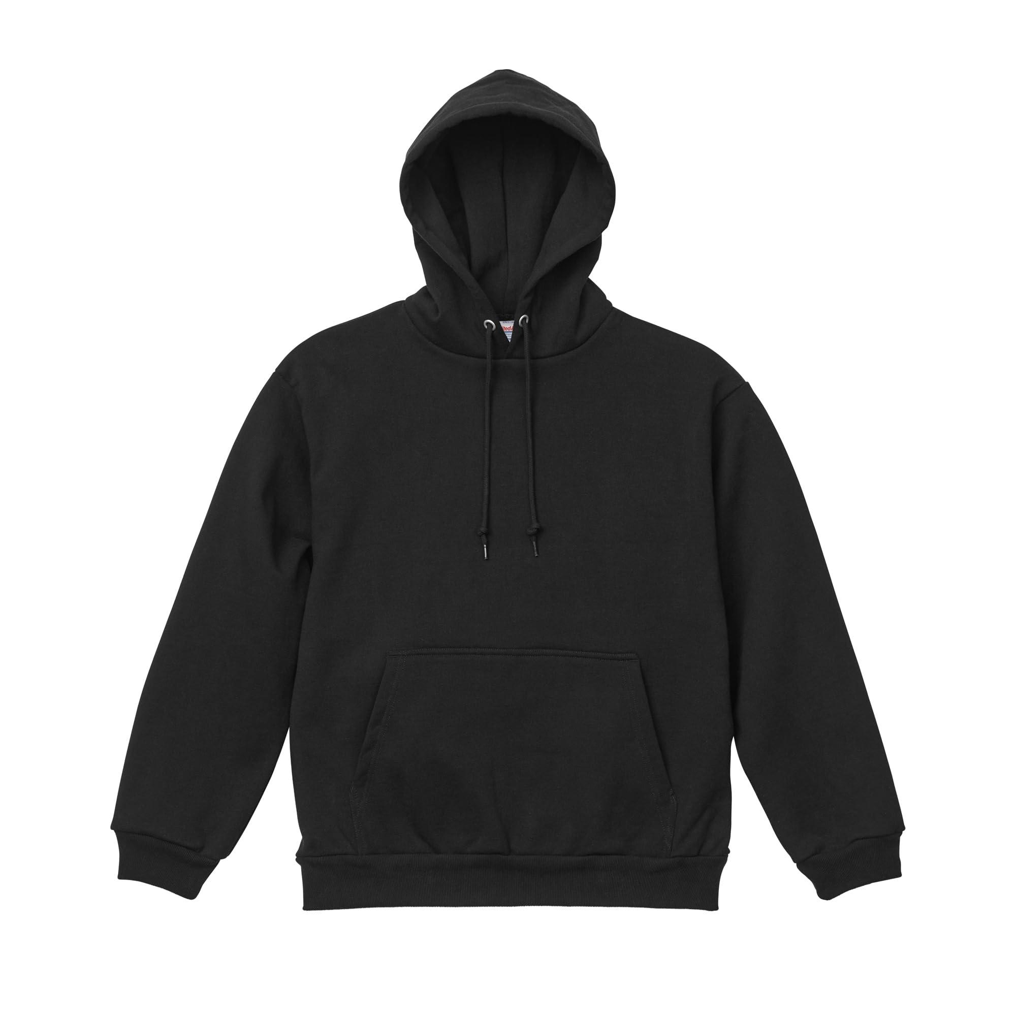 [United Athle] Pullover Hoodie Men's 15oz Solid Hoodie Heavyweight Thick Brushed Top Long Sleeve Street XL Black Large Size
