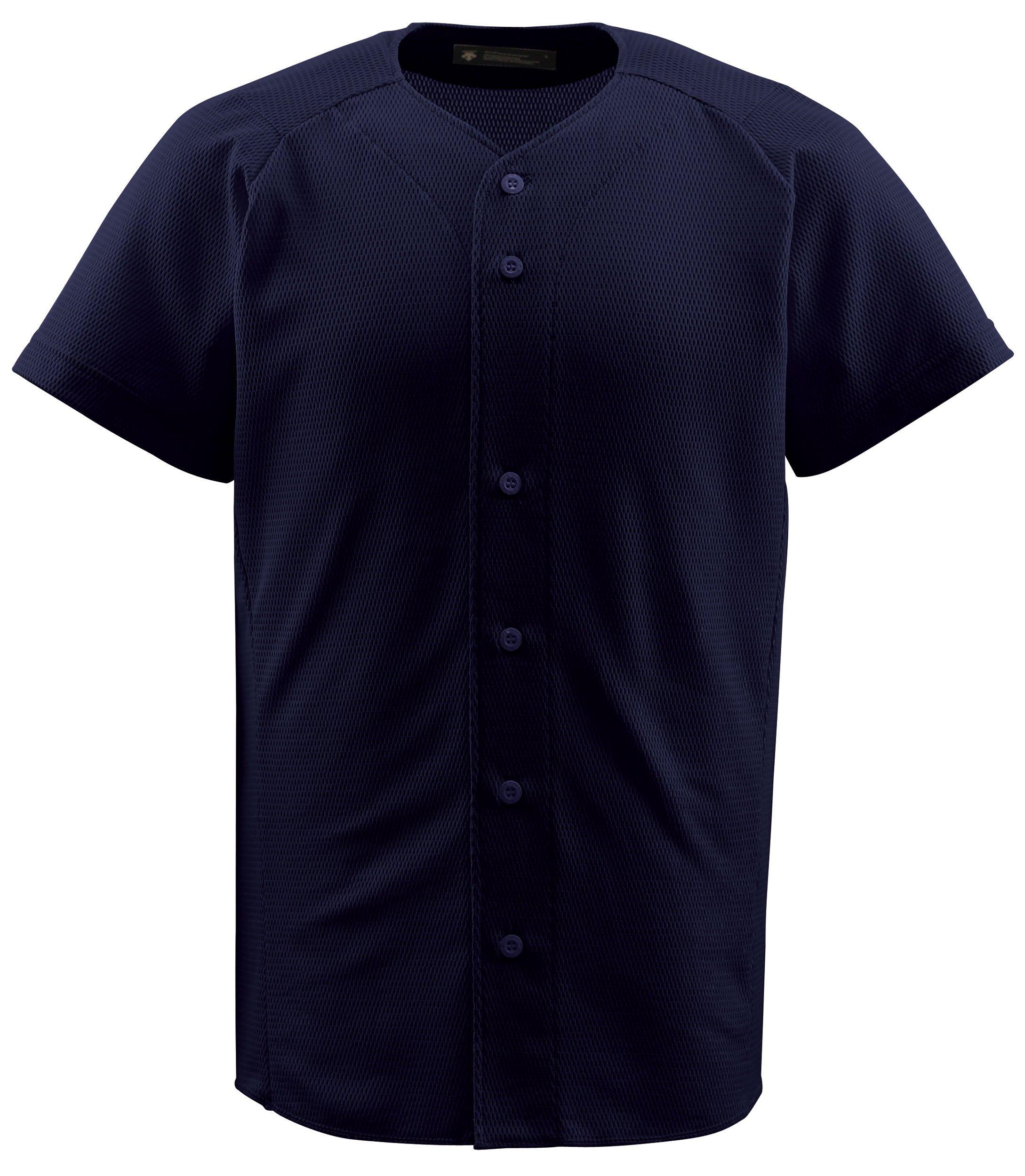 Descente Full Open Shirt NVY DB-1010 XA