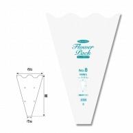 Patio de Fleure Poly Bag N Flower Pack Wave Type Thickness 0.028mm No.8 100 Sheets