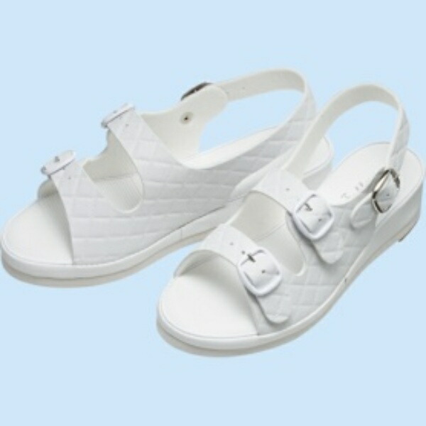 Yamaichi Antibacterial Quilted 2-Band Sandal White S 7609-WH-S 1 Pair