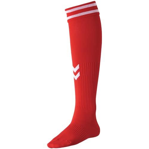 [hummel] Unisex Junior Game Stockings 2010 Soccer Wear Red × White 16-18cm