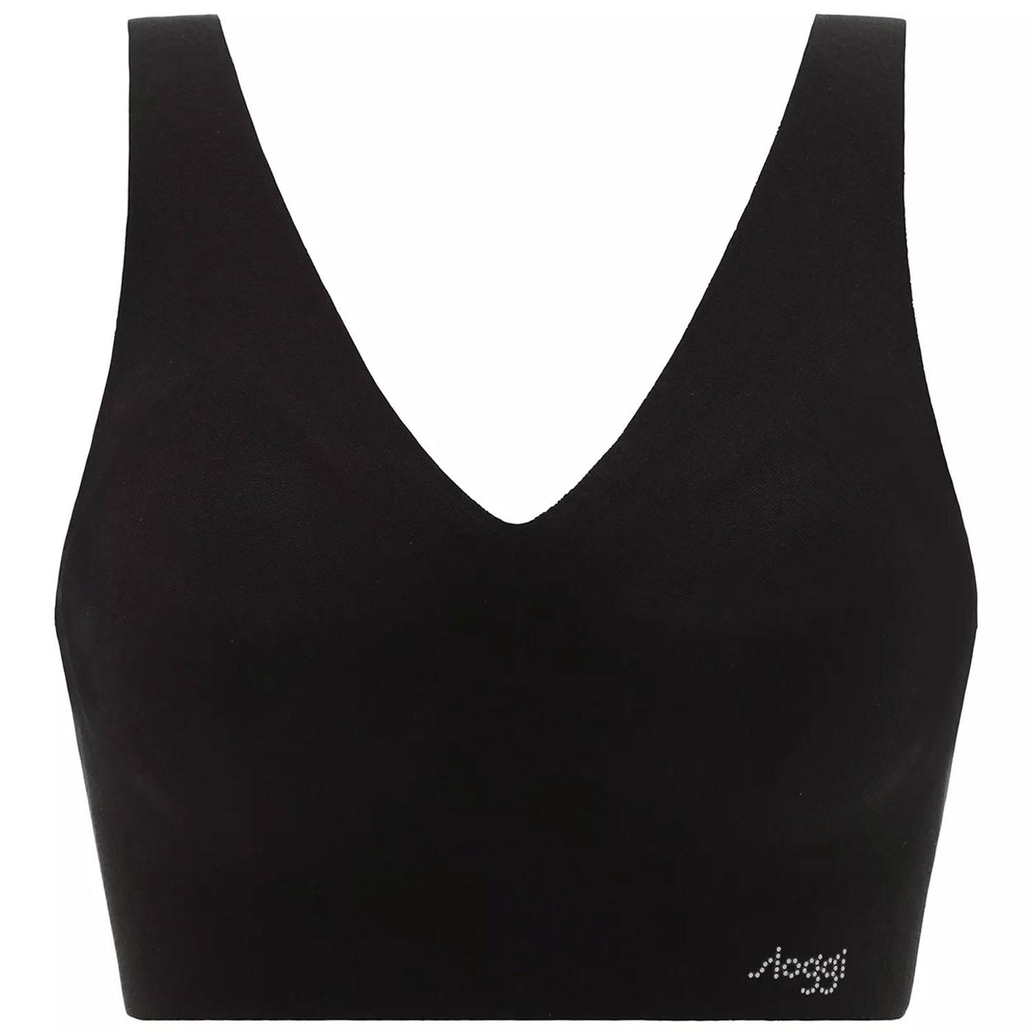 [TRIMP] Sloggi Zero Feel Cotton Blend Half Top V-Neck Women's 0004 (Black) LL