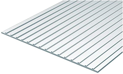 Evergreen Scale Model Plastic Sheet Metal Roofing 1mm Thickness 9.5mm Groove Spacing 1 Sheet Model Material 70EG4523 Toys