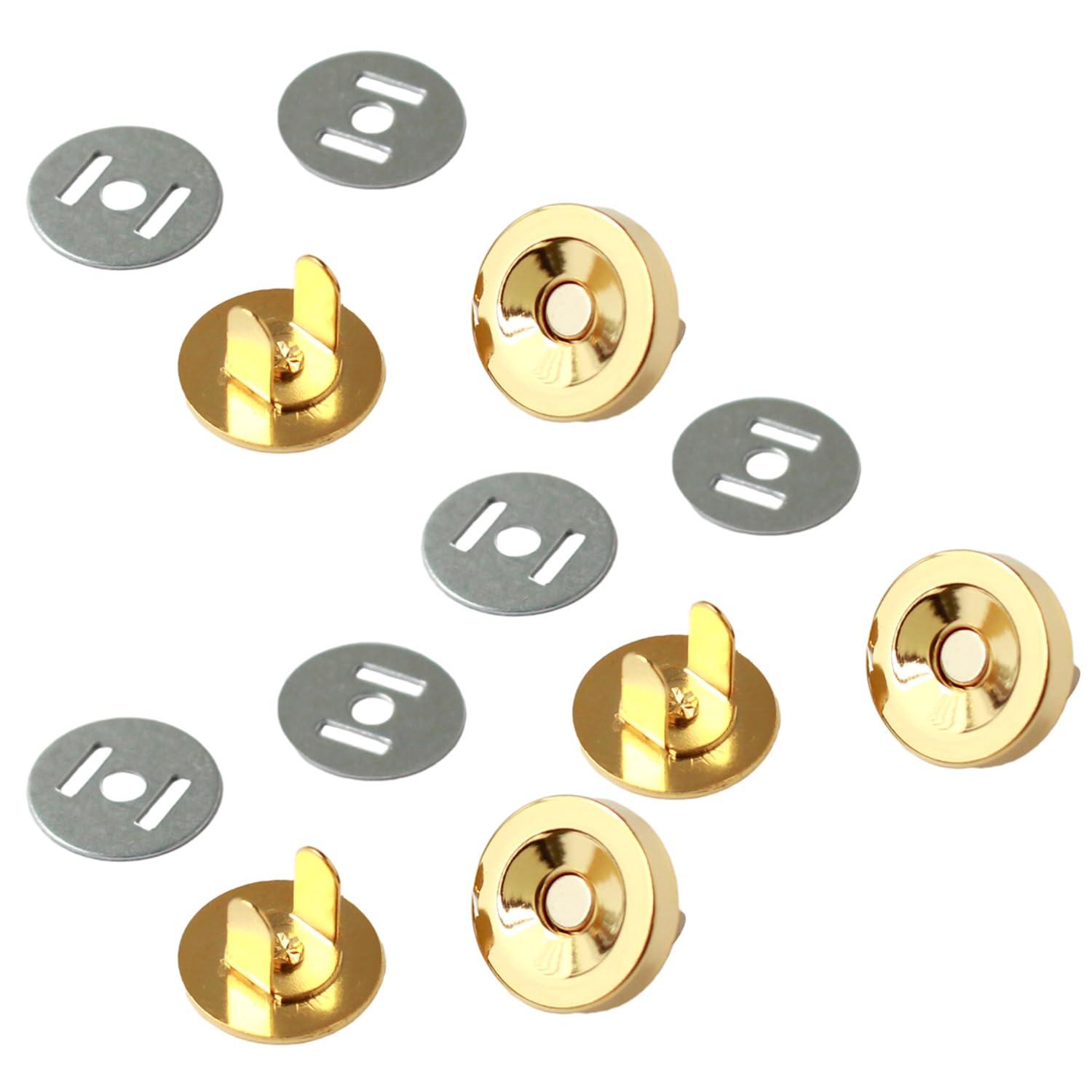 Nippon Button Trading Magnet Button 4mm x φ14mm 30 Pairs per Pack M72-G-30