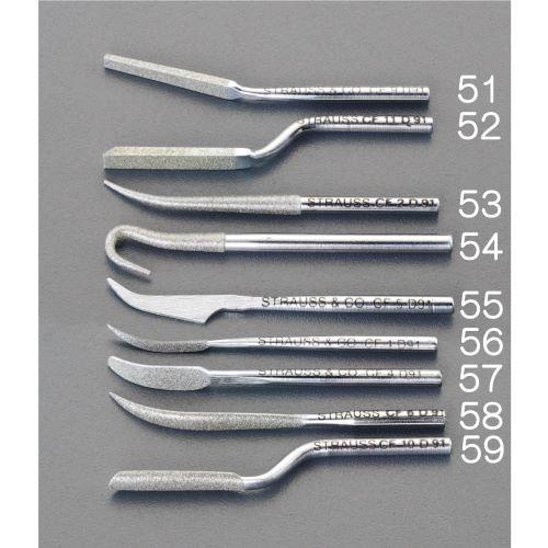 55mm/3.0mm Shank Diamond Trowel File (Rounded Tip/#140)