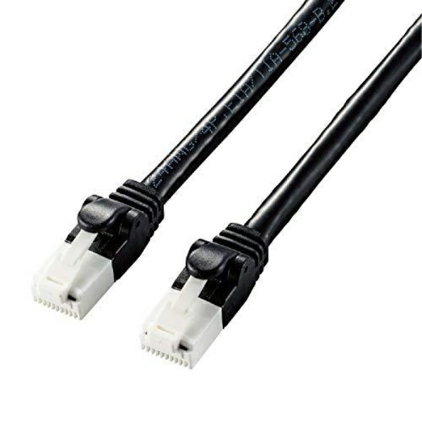 ELECOM LAN Cable CAT6A with Clip-Proof Design 3.0m Black LD-GPAT/BK30
