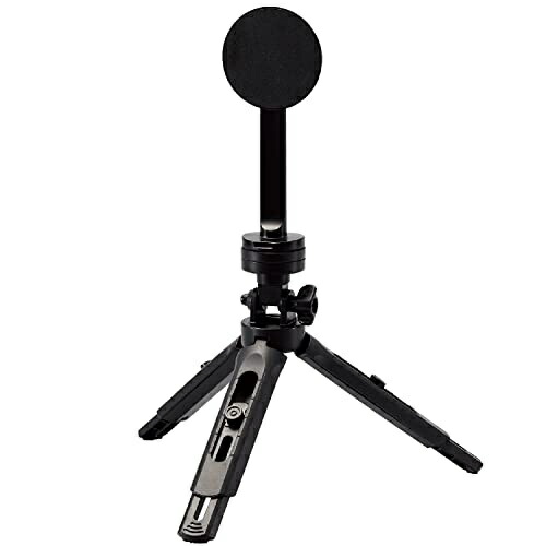 ELECOM Smartphone Tripod Stand Magnet [MagSafe iPhone Exclusive] 1/4-inch Screw Horizontal 360°/Vertical 180° Angle Adjustable  Black P-MAGSTD1BK