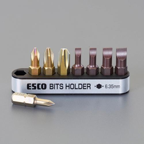 8-piece [+-] screwdriver bit set