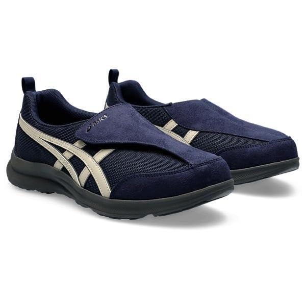 [Wellness Walker] Walking Shoes Life Walker Easy On/Off 3E Men's Navy Blue/Off-White 010 27.0 cm
