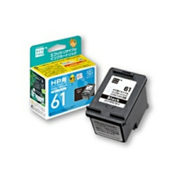 Ecolica Recycled Ink Cartridge Black (Pigment) [HP: CH561WA Compatible] ECI-HP61B-V 1 piece
