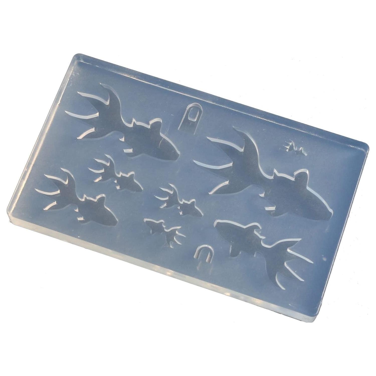 Kamejima Shoten Animal Resin Craft Soft Mold Goldfish B Silhouette with Attachment Ring 1 Piece KAM-REJ-603