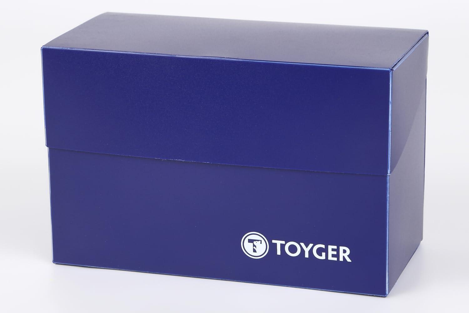 TOYGER Dual Deck Case [Nesting-Style Ultra-Versatile High-Capacity Deck Case] Includes 2 Separators (Navy)