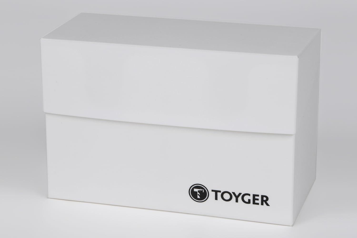 TOYGER Dual Deck Case [Nesting-Style Ultra-Versatile High-Capacity Deck Case] Includes 2 Separators (White)