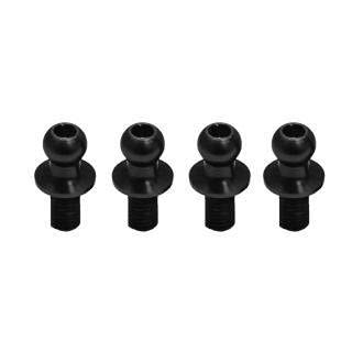 Duralumin φ4.3 Ball Joint (4 pcs) L=4mm × N=6mm Black