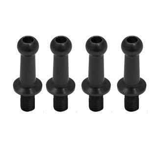Duralumin φ4.3 Ball Joint (4 pcs) L=10mm × N=6mm Black
