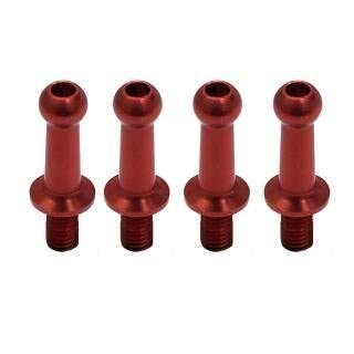 Duralumin φ4.3 Ball Joints (4 pcs) L=10mm × N=6mm Red Toys