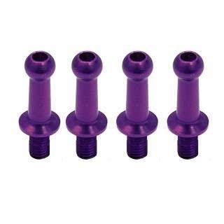 Duralumin φ4.3 Ball Joints (4 pcs) L=10mm × N=6mm Purple Toys