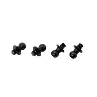 Duralumin φ4.3 Ball Joints (4 pcs) L=4mm × N=3mm Black Toy