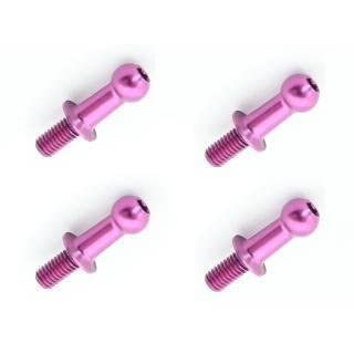 Duralumin φ4.8 Ball Bearing (4 pcs) L=8mm × N=6mm Purple