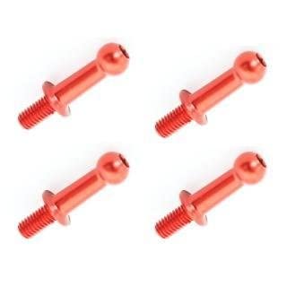 Duralumin φ4.8 Ball Bearing (4 pcs) L=10mm × N=6mm Red