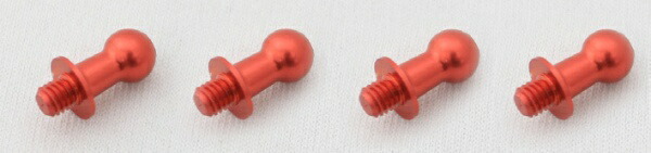 Duralumin φ4.8 Ball Bearing (4 pcs) L=6mm × N=3mm Red