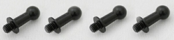 Duralumin φ4.8 Ball Bearing (4 pcs) L=8mm × N=3mm Black