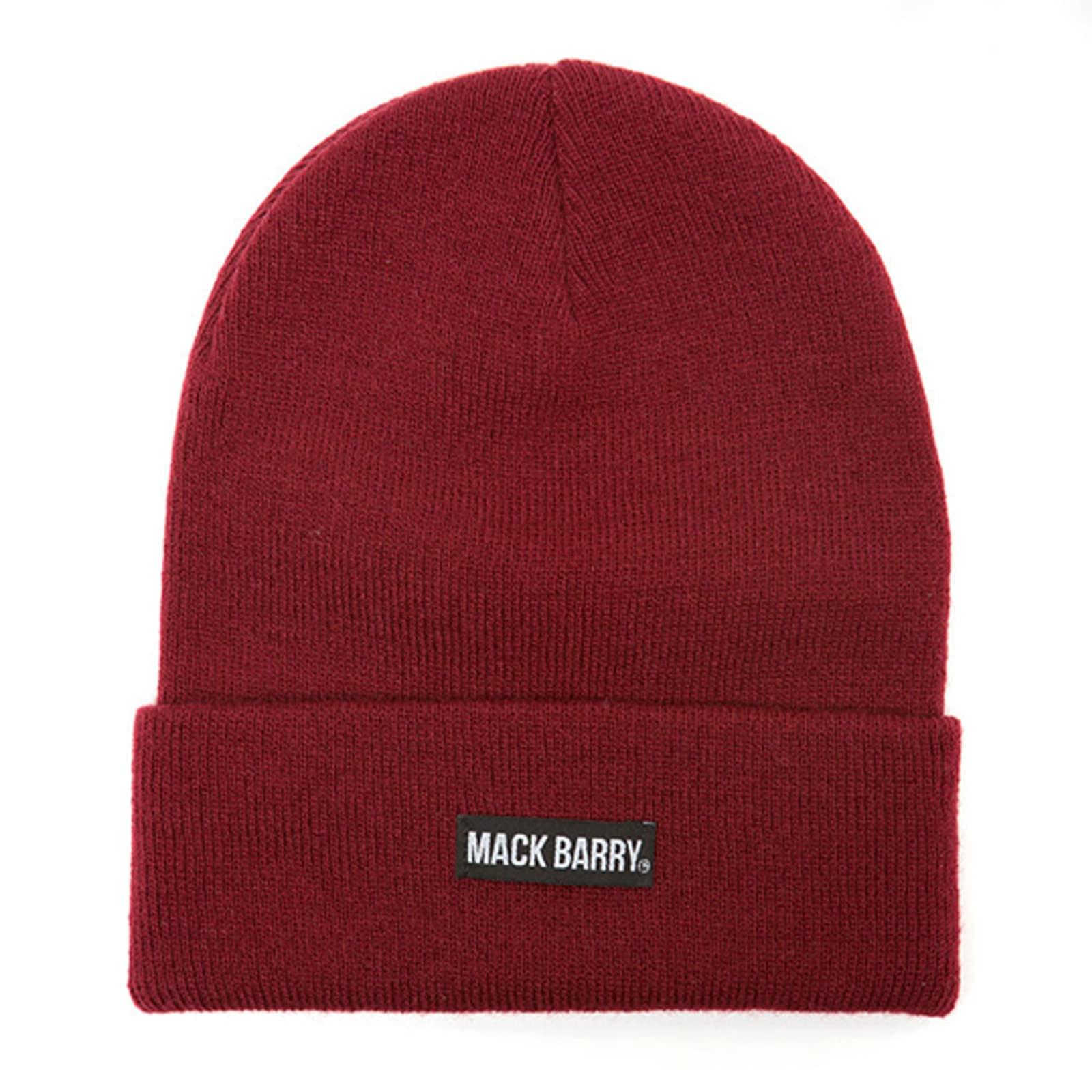 [Macバリー] BASIC BEANIE Large Size Knit Cap Unisex Men's Women's Hip Hop Sports Gym Dance Fashionable Cute Simple Black Acrylic (Wine)