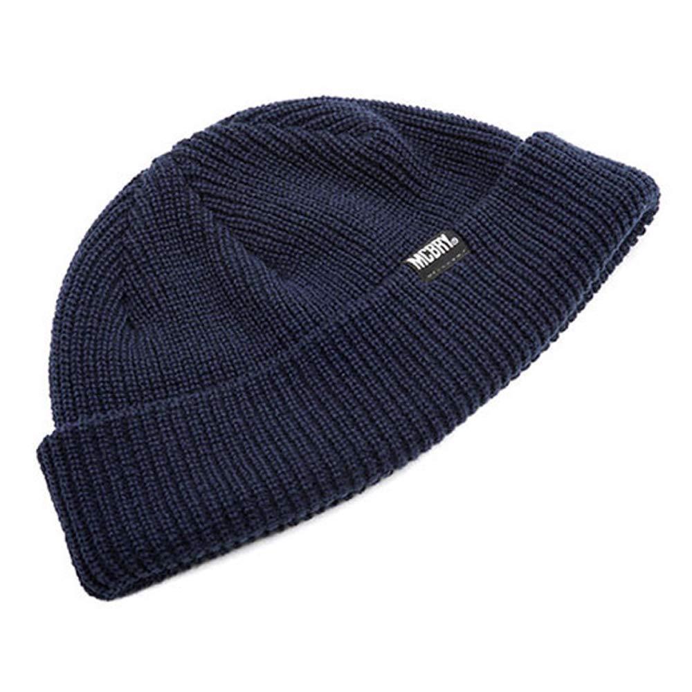 [MCBRY] MCBRY DAILY SHORT BEANIE Worn by Korean Wave Idols Cap Brand Knit Hat Knit Cap Men's Women's Domestic Authentic Product (Navy)