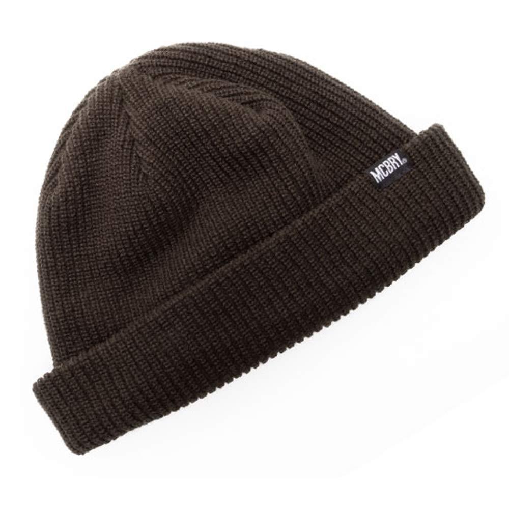 [MCBRY] MCBRY DAILY SHORT BEANIE Worn by Korean Wave Idols Cap Brand Knit Hat Knit Cap Men's Women's Domestic Authentic Product (Brown)
