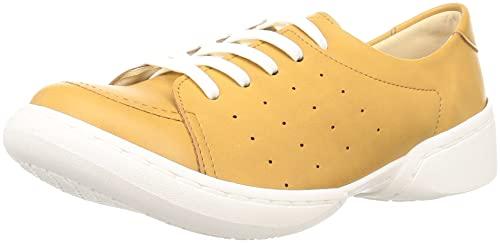 [Regetta Canoe] Shoes CJSR-7200a Women's Stay Around Sneakers Lace-Up Shoes Elastic Laces Easy to Walk In Easy to Wear Less Fatigue Comfort Made in Japan Mustard 22.0 cm~22.5 cm 3E