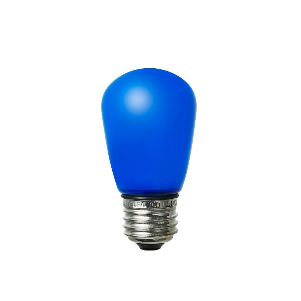 ELPA LED Bulb Sign Shape LED Bulb Lighting E26 Blue Waterproof Design: IP65 LDS1B-G-GWP902