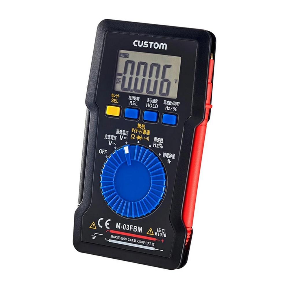 ELPA Digital Multimeter (with Display Hold and Continuity Functions) Continuity Buzzer/LCD Display/Compact Size (M-03FBM)