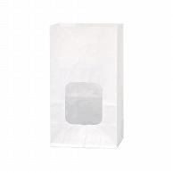 HEIKO Oil-Resistant Window Bag with Square Bottom 9-6 Plain White 100 Sheets