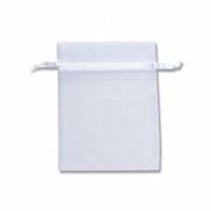 Shimojima HEIKO Organza Bag Flat Pouch Type M White 10-Pack 008705035