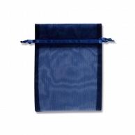 Shimojima HEIKO Organza Bag Flat Pouch Type M Navy 10-Pack 008705038