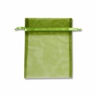 Shimojima HEIKO Organza Bag Flat Pouch Type M Olive 10-Pack 008705040