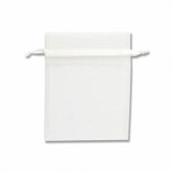 Shimojima HEIKO Organza Bag Flat Pouch Type M Ivory 10-Pack 008705041